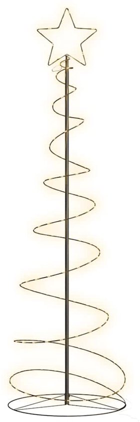 Sapin de Noël LED vidaXL avec 120 LED, blanc chaud, 180 cm