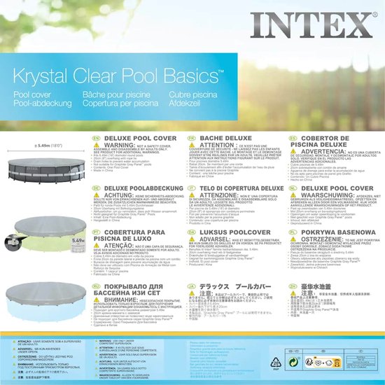 Intex 549 Rund INTEX - Zwembadhoes - Deluxe - rond - 549 - cm - 28041 | bol