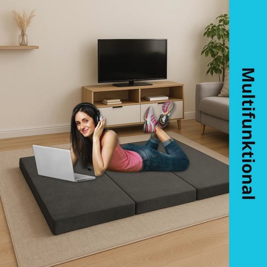 Opvouwbare Matras voor Camping en Logeerbedden - 180x65x7cm van Merkloos — afbeelding 3