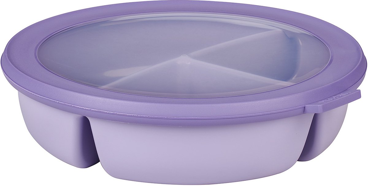 Mepal - Multikom Cirqula vershouddoos - 3-vaks bento bowl - 250 ml 250 ml & 500 ml - Rond - Vivid lilac