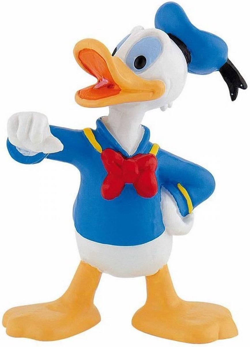 Bullyland 15345 – Speelfiguur en verzamelfiguur Donald Duck uit Disney – ca. 4,8 × 3,7 × 6,4 cm – levensecht en detailrijk vormgegeven – ideaal als taartfiguur en klein cadeautje voor kinderen vanaf 3 jaar.