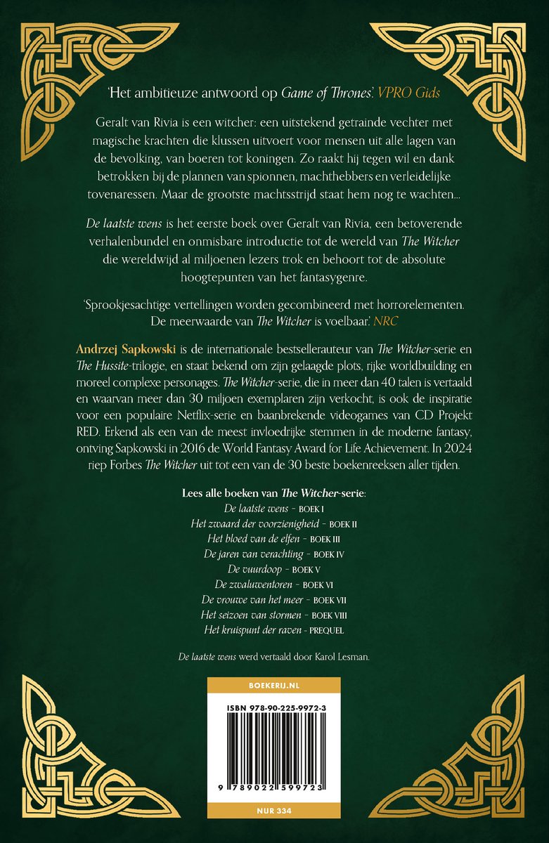 The Witcher - De laatste wens - back cover