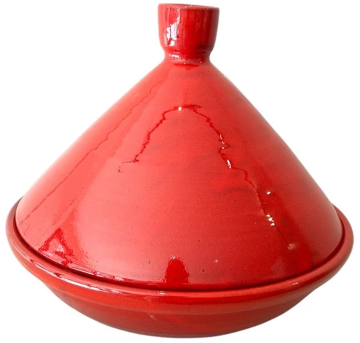 Val Pottery Foolish tajine D35cm H29.5 Tangy rood