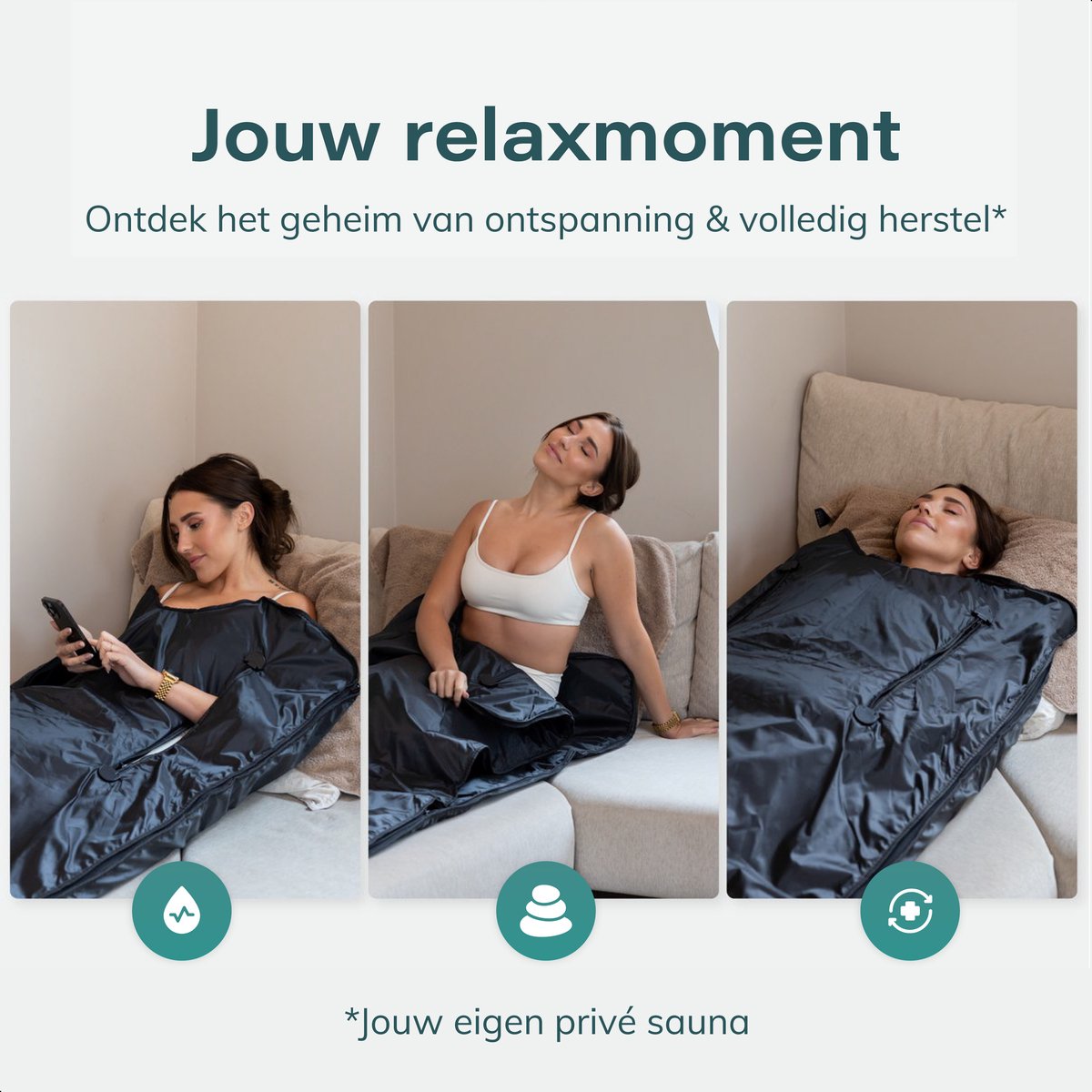 Soft & Silky Infrarood deken - Oxford - Sauna - Paneel - Warmtedeken - Elektrische Deken - Infrarood Verwarmingspaneel - Verwarming - Infraroodlamp - Therapie thumbnail 4