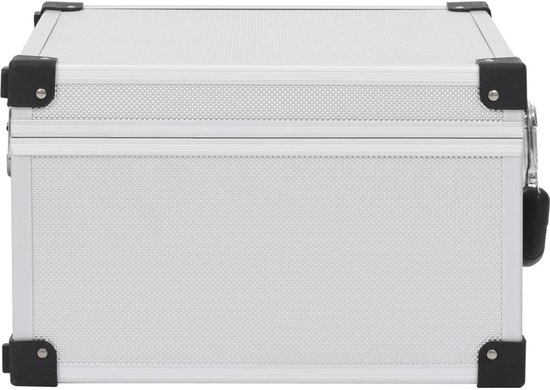 vidaXL Boîtier CD pour 40 CD aluminium ABS couleur argent