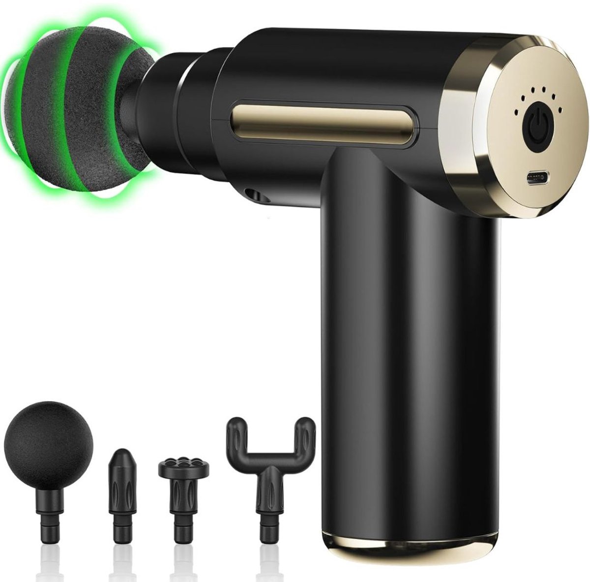 White-Label® Massage Gun Professioneel - Massage Apparaat - Theragun - Zwart