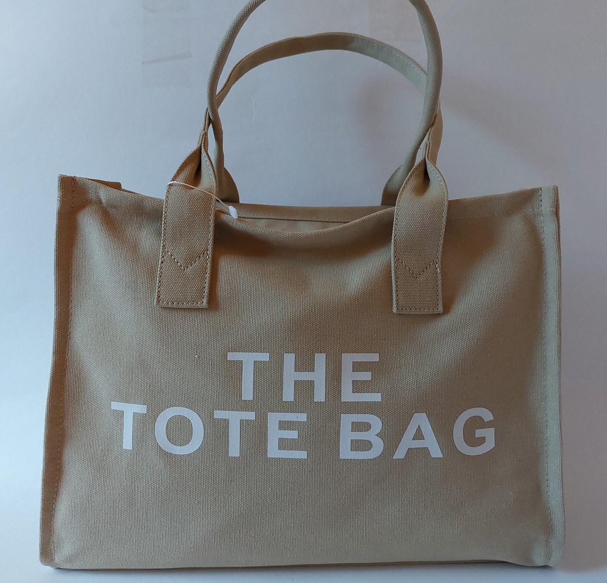 tote bag dames – beige - ruime shopper en stijlvolle handtas van hoge kwaliteit