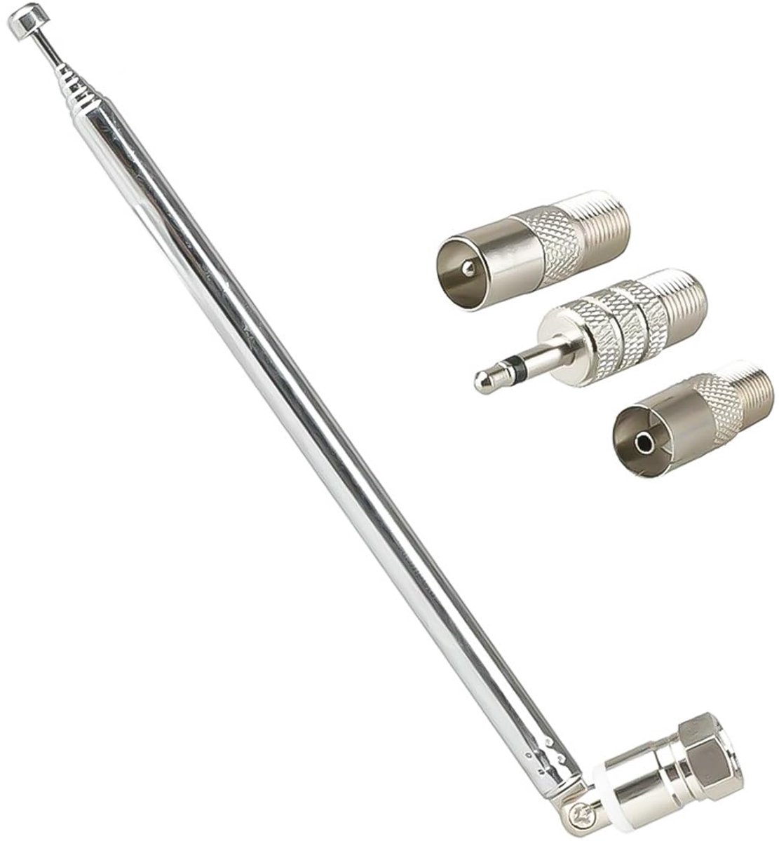 FM Radio Antenne, Telescopische FM Antenne Vervanging 6 Secties voor Denon Pioneer Marantz Bose Wave Muzieksysteem Bluetooth Stereo
