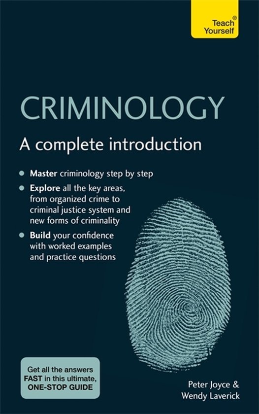 Criminology A complete introduction Teach Yourself - cover