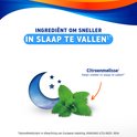 Citroenmelisse blaadjes, maansikkel en sterren. "Helpt om sneller in slaap te vallen".