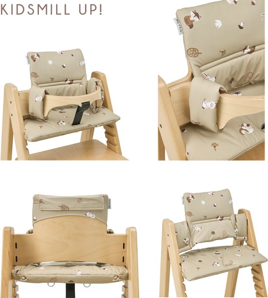 Meyco Baby Forest Animals stoelverkleiner meegroei - sand van Meyco — afbeelding 4