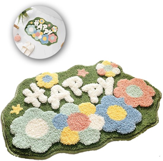 Badmat antidérapant en microfibre douce et absorbante, lavable en machine, 80 x 50 cm. Perfect pour la salle de bain, la Cuisine , la chambre, la décoration de Décorations de Noël ou de fête. Parfait pour Noël.