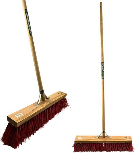 Synx Tools bezem Nylon Straatbezem 60cm- Buiten Bezems - Straatbezem Kunststof haren -Bezem met steel 150 cm - Schrobborstels - Buitenbezem van Synx Tools — afbeelding 4