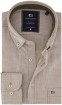 Giordano Casual hemd lange mouw Bruin Brando long sleeve button dow 527005/80