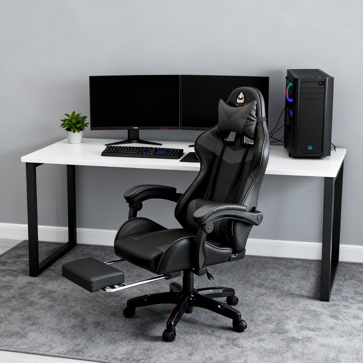A.A.A.G. Ergonomische Gamingstoel met Lendensteun en - afbeelding 2