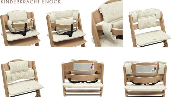 Meyco Baby Ginkgo stoelverkleiner meegroei - soft sand van Meyco — afbeelding 2