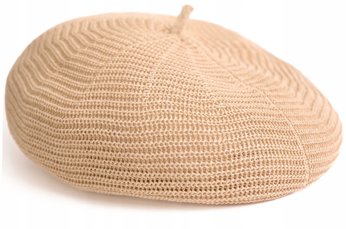 Beret Ester - Licht Beige - Luchtig Zomer Beret