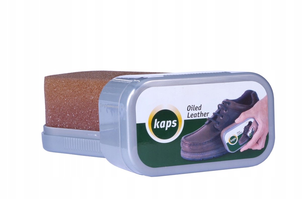 Kaps Spons voor het reinigen en polijsten van leren schoenen - Kleurloos
