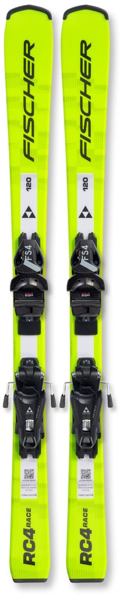 Fischer RC4 Race JRS + FS 4 Ca JRS – Wintersport Ski Ski’s Creme