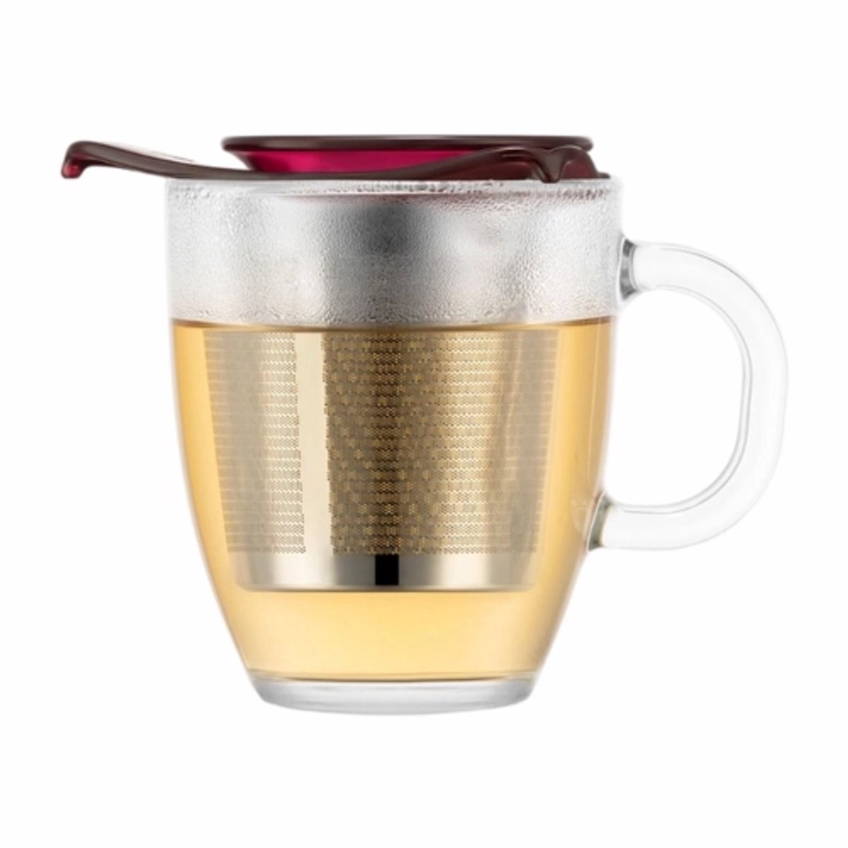 Theeglas Bodum Yoyo Met Filter Aubergine 350 ml