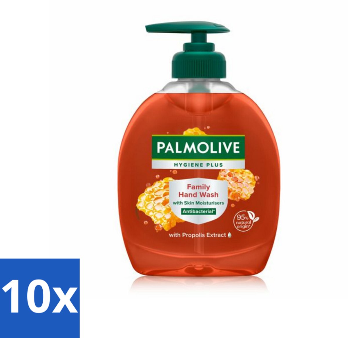 Palmolive - Hygiëne Plus Family - Handzeep Met Pomp - Voor het Hele Gezin - 300 ml - Bulkverpakking - 10 stuks