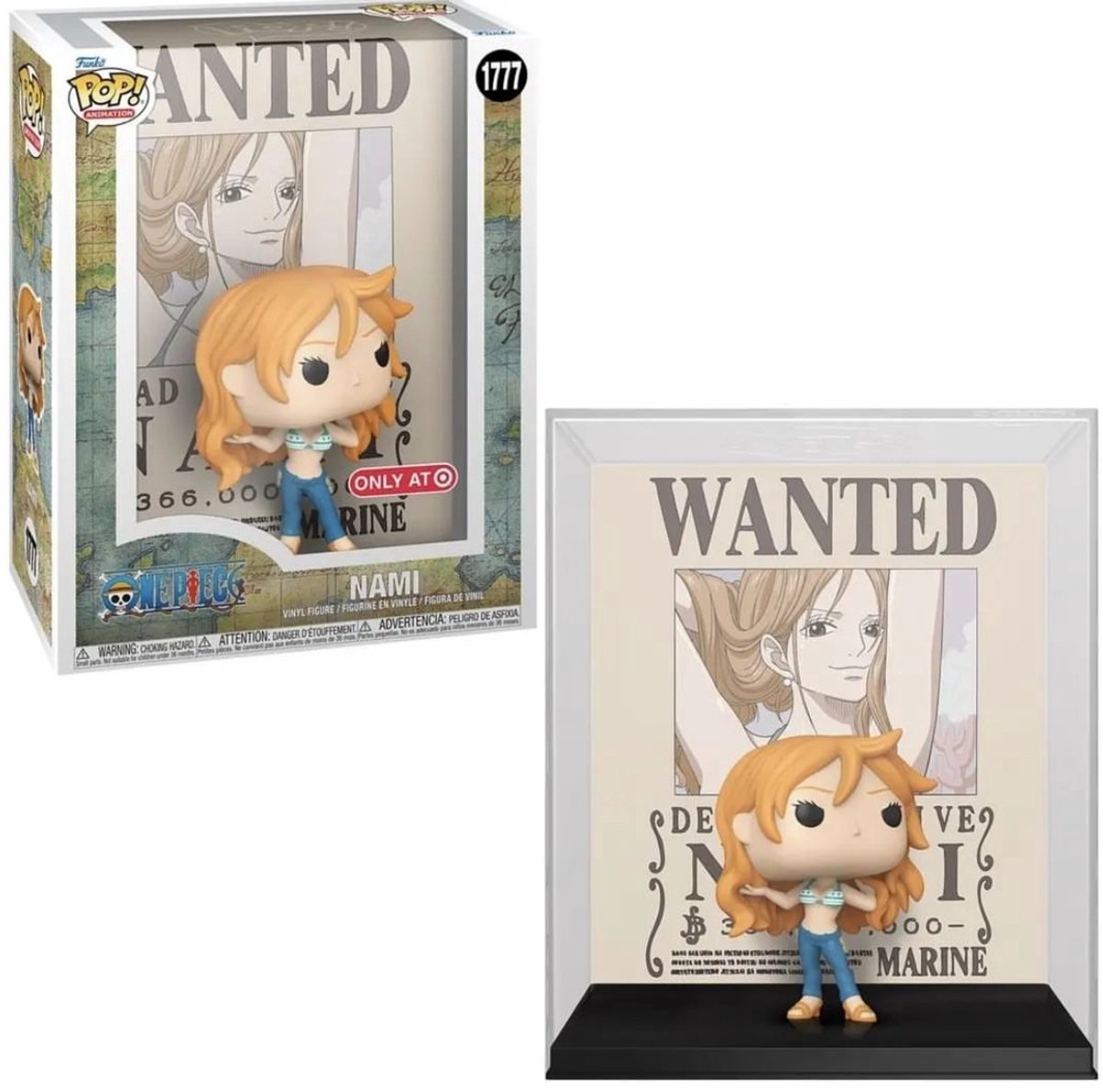 Funko Pop! Animation: One Piece - Nami Wanted #1777 VHS Target Exclusive