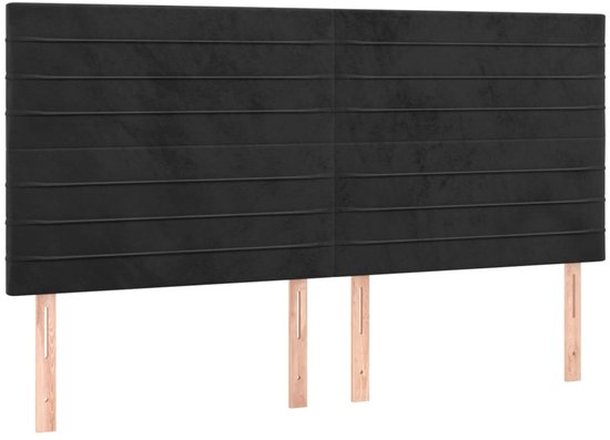 vidaXL-Boxspring-met-matras-fluweel-zwart-160x200-cm