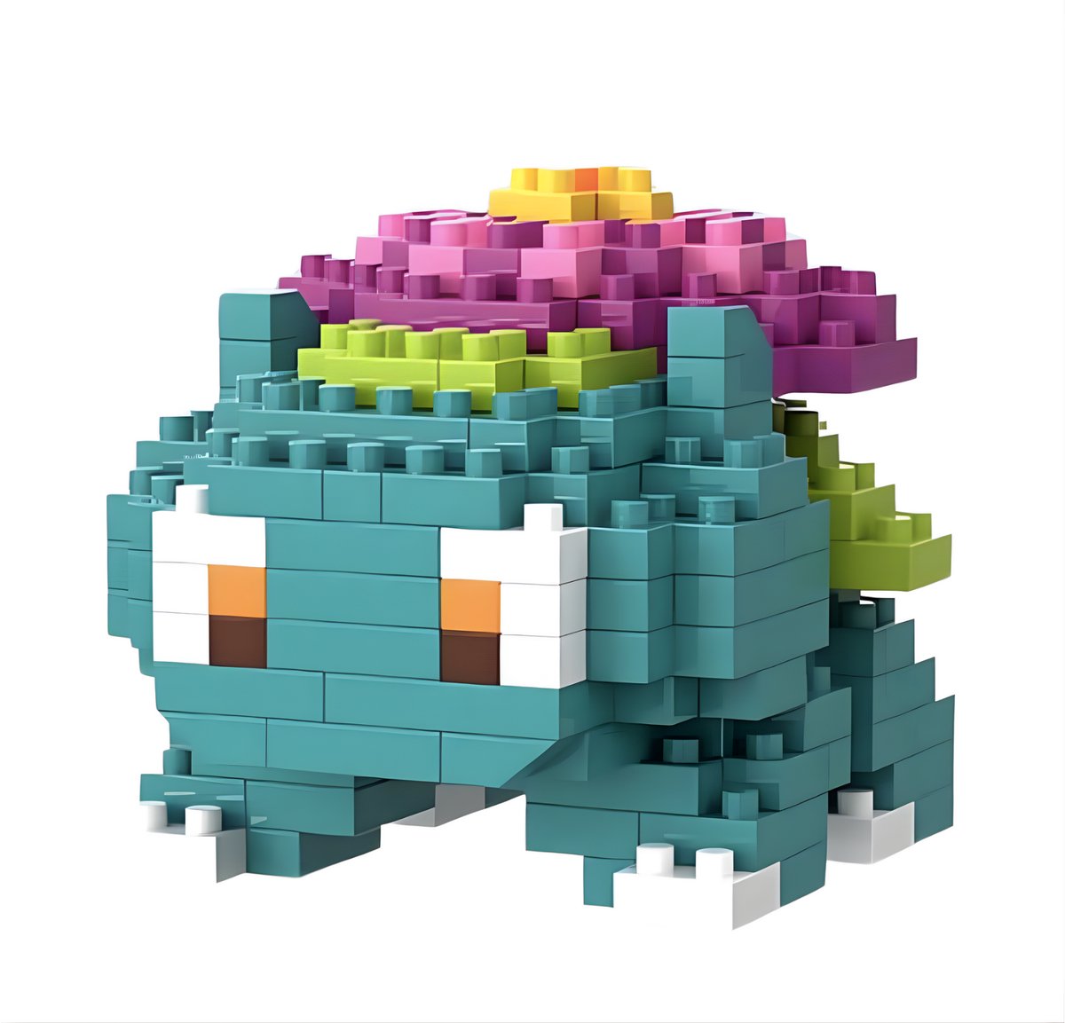 Venusaur - Nano Blocks - Bouwset – 214 Stukjes DIY Mini Bouwstenen - Blokken - Speelgoed - BRICKY