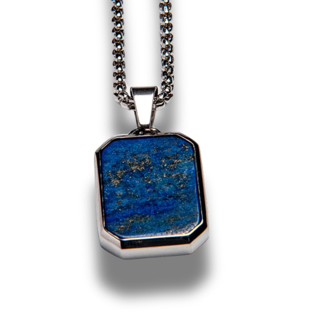 MEN OF MERCURY® Zilveren Ketting – Lapis Lazuli – Rond – Spiritueel – Tijdloos – Handgemaakt – Unisize