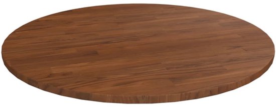Plateau de table vidaXL - Dessus de table - Plateau de table en bois - Plateau - Plateau de table rond Ø70x1,5 cm eikenhout traité Brun foncé
