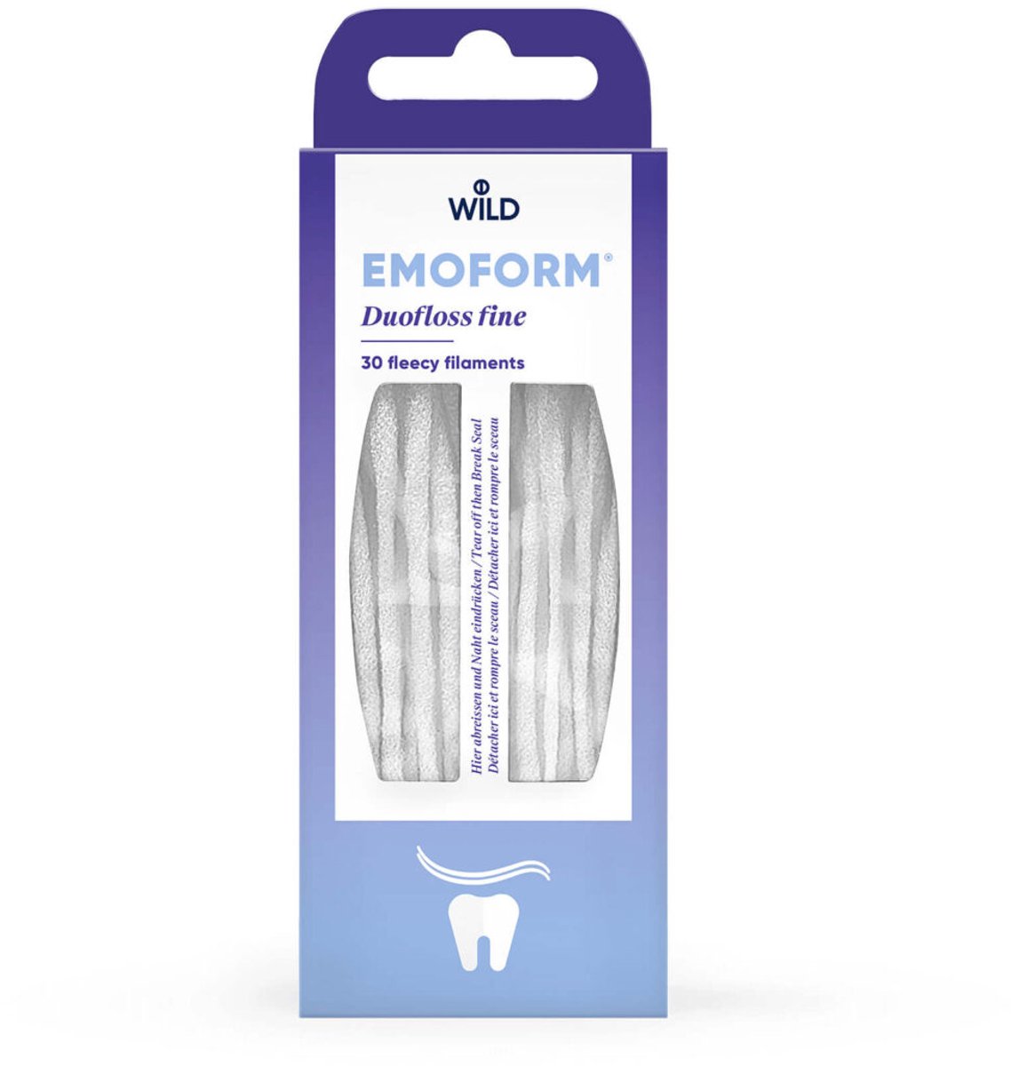 Emoform Duofloss Fine for Thorough Cleaning of Braces, Implants, and Bridges