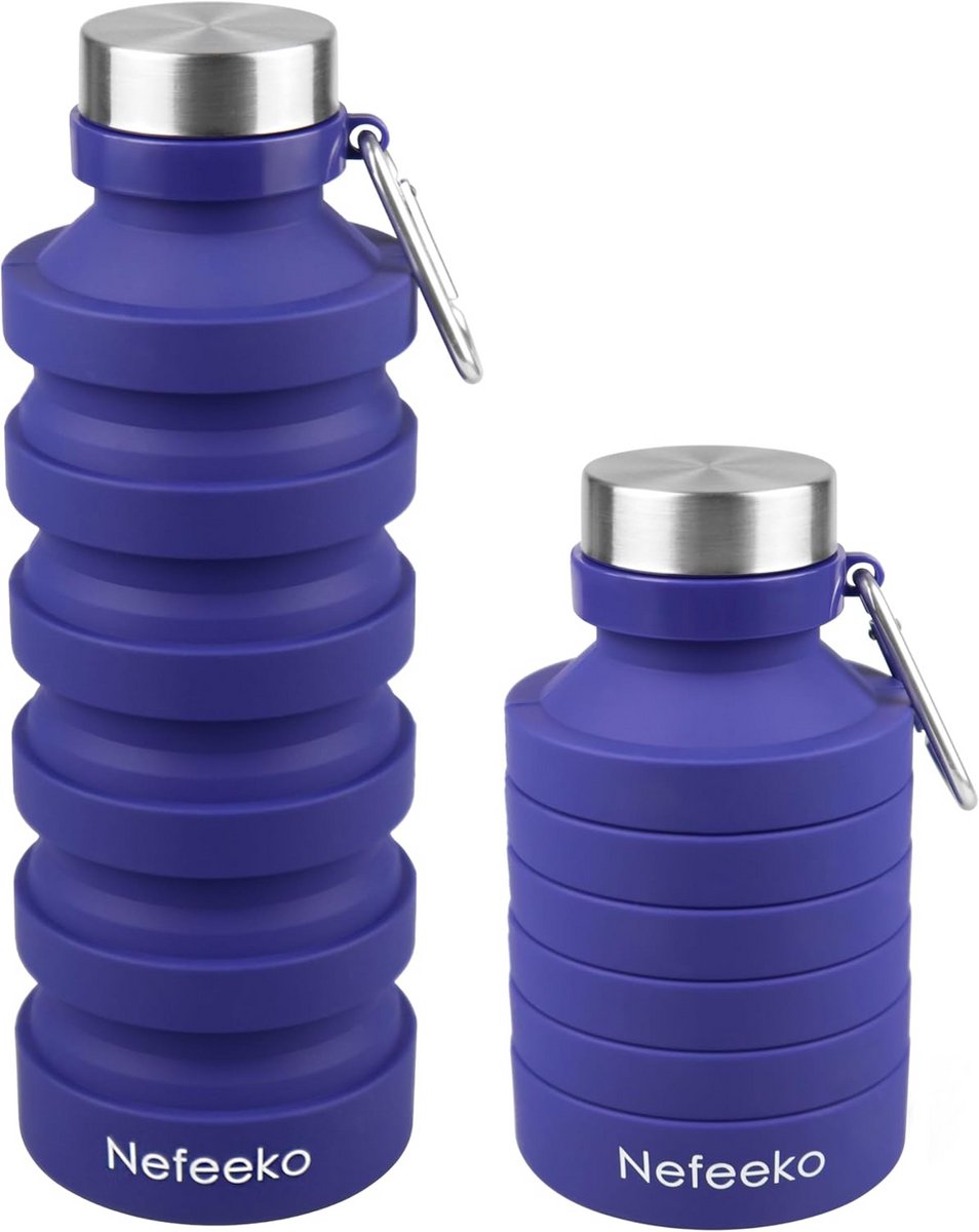 Opvouwbare Waterfles 770ml - Herbruikbaar & Lekvrij Siliconen voor Reizen, Sport & Kamperen