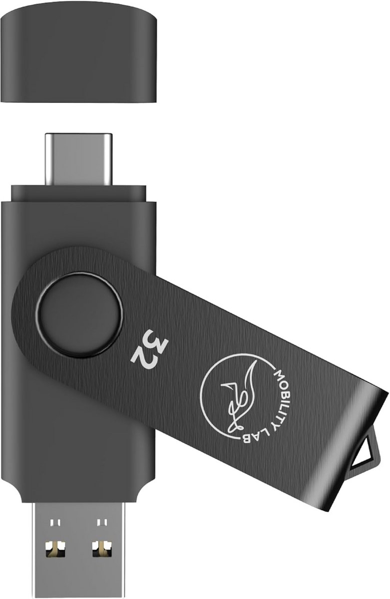 32GB USB-stick en USB-C Flash Drive – Plug & Play voor Windows, MacOS en meer