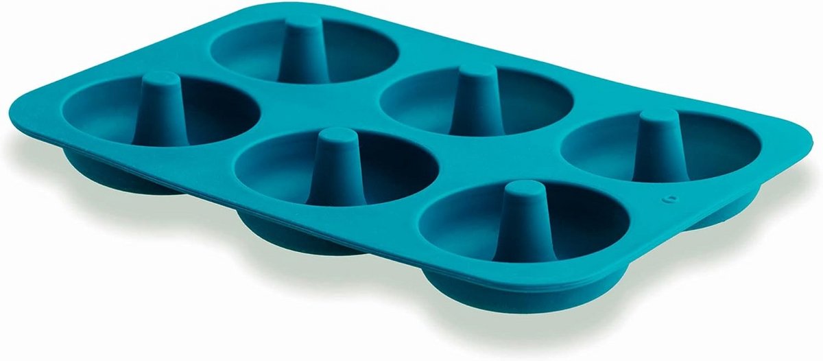 Flexibele Siliconen Vorm voor 6 Donuts - Non-Stick Bakvorm - Ø 7 cm