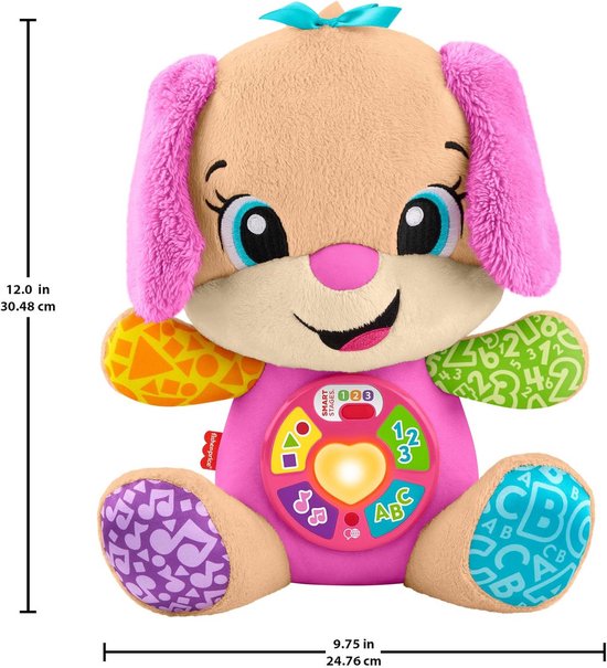 Interactief Leerspeelgoed Zusje - Meegroeiend Pluche Knuffel met Liedjes en Taalopties — afbeelding 5