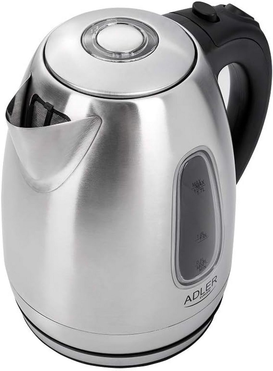 Elektrische Waterkoker RVS 1.7 Liter met Temperatuurindicator en 2200W Vermogen