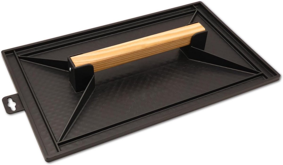 Grote Raspplank 420x260mm met Houten Handvat voor Pleisterwerk