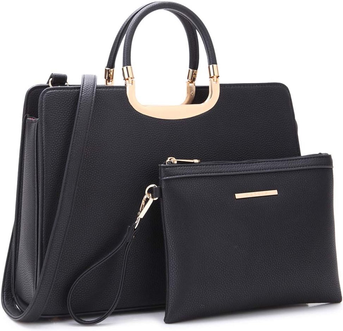 Dames Handtas Schoudertas Tote Werktas Set met Portemonnee