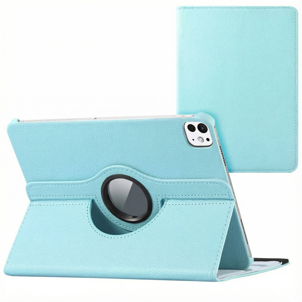 imoshion Tablet Hoes - Geschikt voor Apple iPad Pro 11 (2025) M5 / Pro 11 (2024) M4 - 360° Draaibare Bookcase - Lichtblauw
