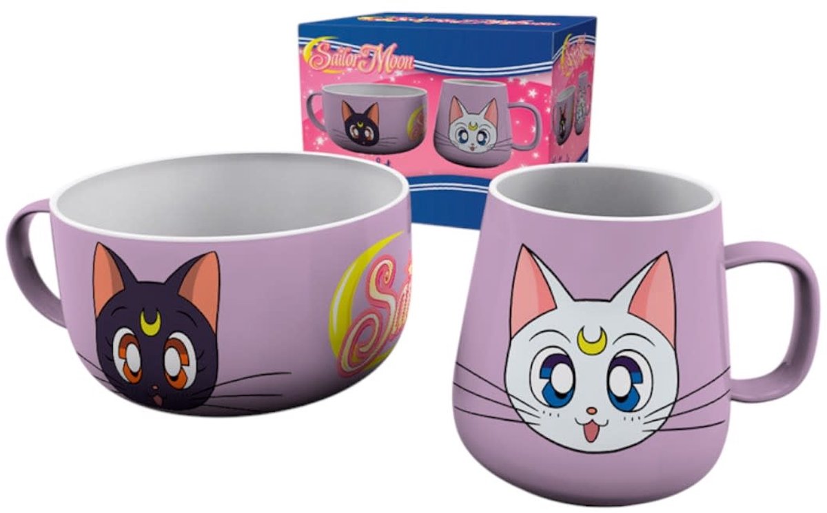 Sailor Moon Luna & Artemis Mokken set meerkleurig Keramiek -