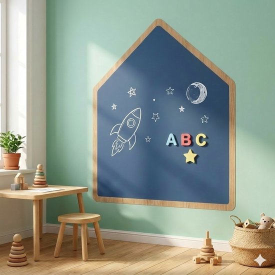 Prikbord en magnetisch krijtbord voor aan de muur - Memobord met