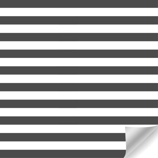 Rouleau de Papier Cadeau – Rayures Noir/Blanc – 50 cm x 100 m – Papier d'Emballage Rayé Intemporel – Durable & Recyclable