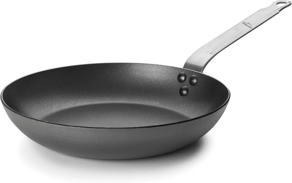 Koekenpan met Antiaanbaklaag 26 cm - Natuurlijk IJzer - Geschikt voor Inductie