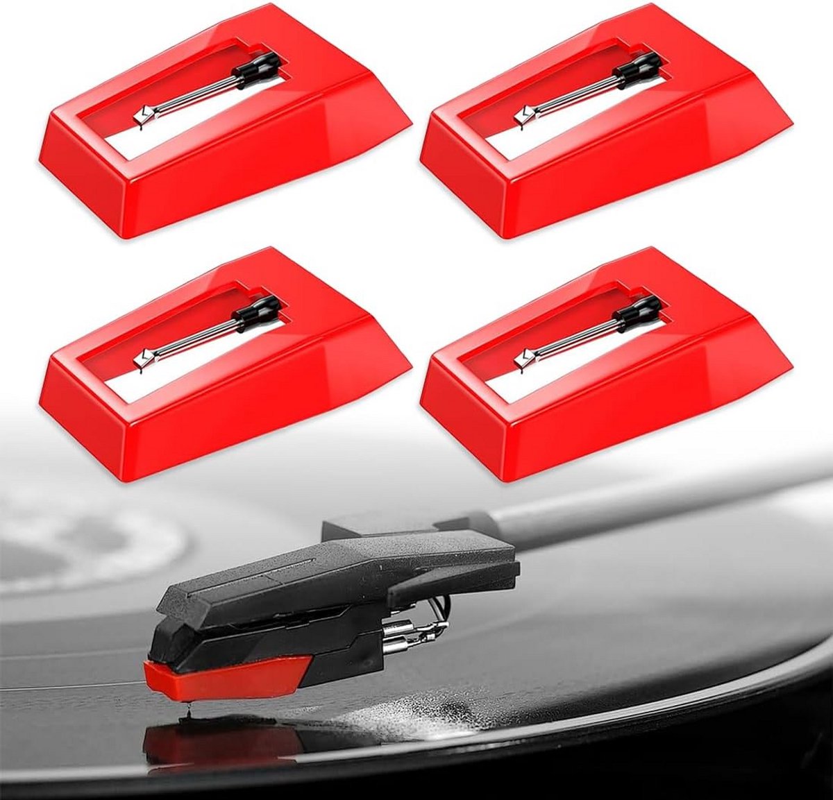 4 Universele Naalden Diamant Reserve Stylus voor Platenspeler en Grammofoon