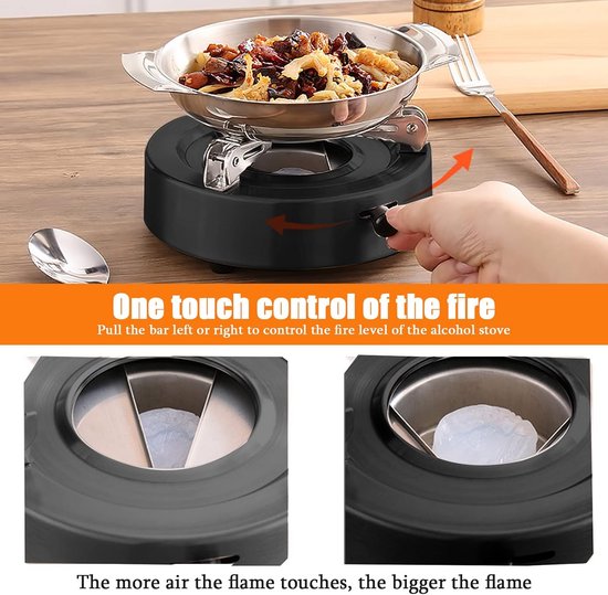 Draagbare Mini Spiritusbrander voor Koken en Grillen - Compact Alcoholfornuis Outdoor & Indoor — afbeelding 3