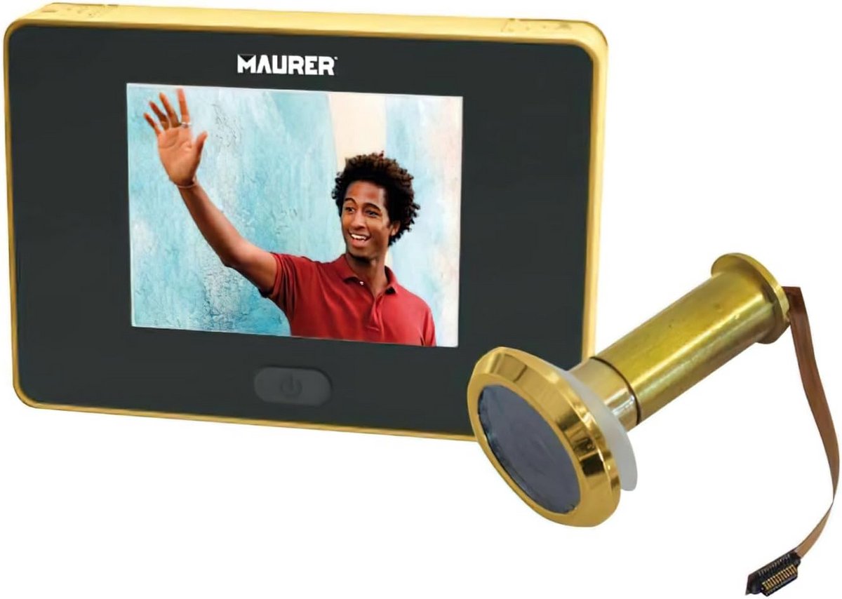 Digitale Deurspion met HD Camera en Groot Beeldscherm - Goud