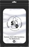 Zwarte verpakking met logo "S4D Shop4deals.nl" en adresgegevens.
