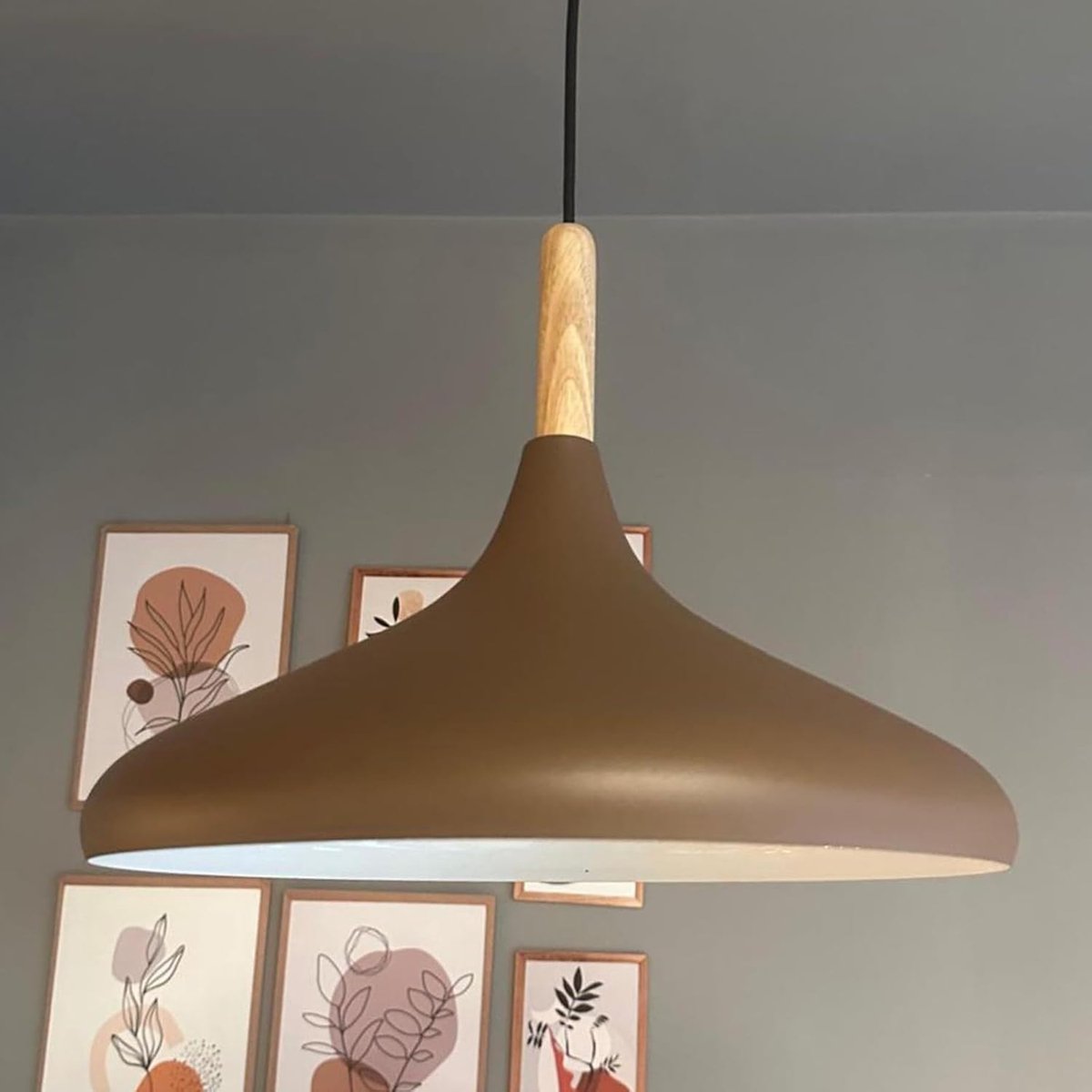 Bamyum Champion Hanglamp Industrieel Metaal Ø35 cm, Vintage Hanglamp, E27 Pendellamp