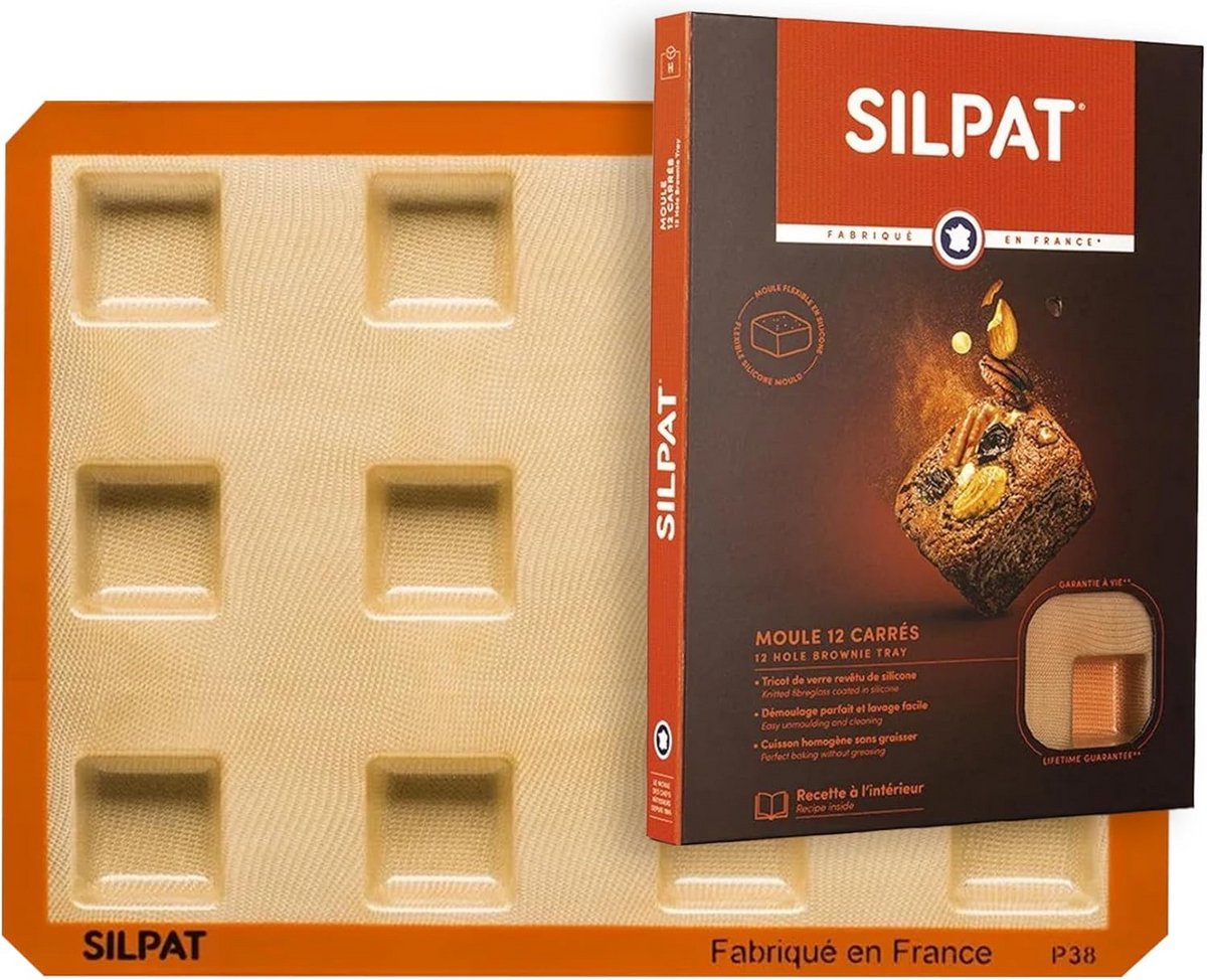 Bakvorm voor Perfecte Brownies - Antiaanbak Siliconen Bakmat