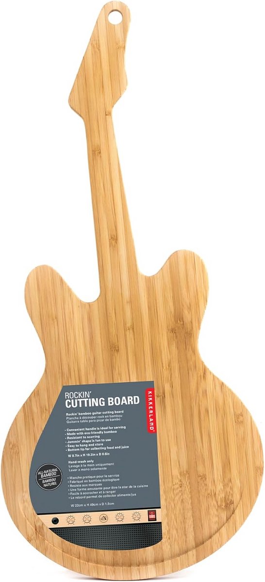 Houten Snijplank in Gitaarvorm - Keukenaccessoire